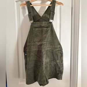 Hollister corduroy overalls